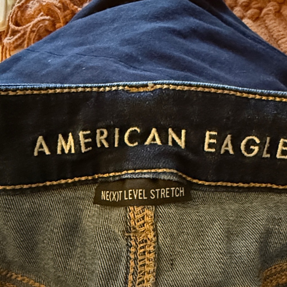 American Eagle Outfitters Dark Blue Skinny Jeans - Picture 3 of 4